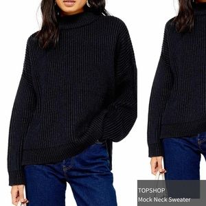TOPSHOP | Mock Neck Sweater | XS